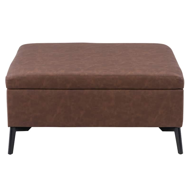 Linden Square Storage Ottoman