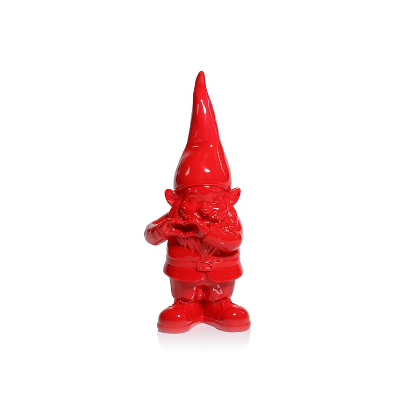 Whimsical Fun Gesture 9" Tall Gnome Holiday Tabletop Figurines, Set of 2 - Love Gesture