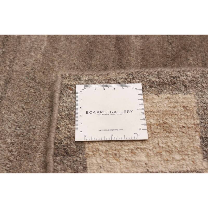 ECARPETGALLERY Hand-knotted Opulence Grey Silk, Wool Rug - 6'8 x 8'5