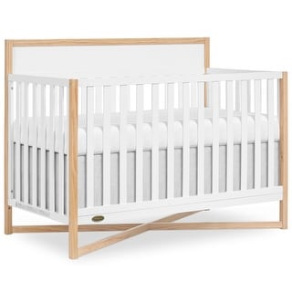 Dream On Me Owen 5-in-1 Convertible Crib, Vintage White Oak - Vintage White Oak