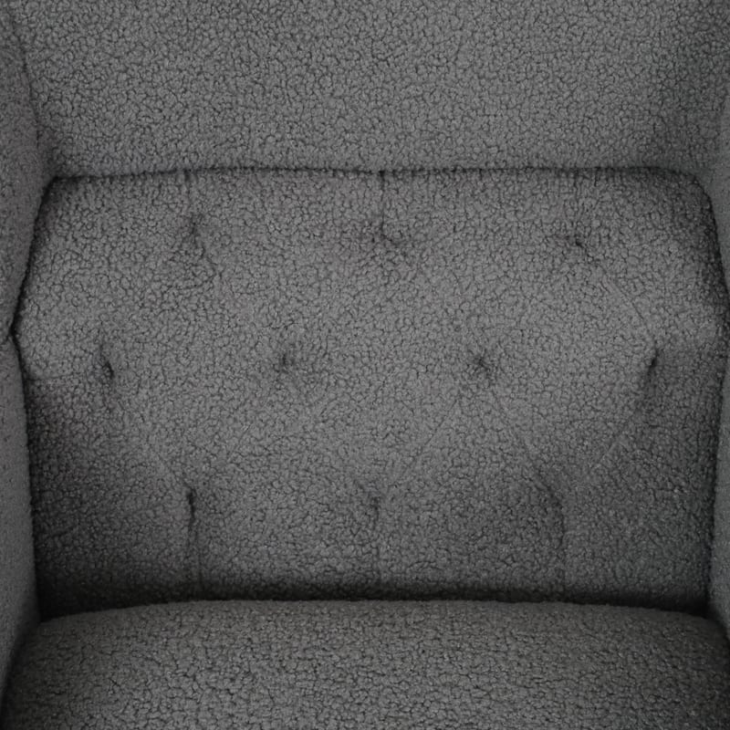 Roomfitters Upholstered Accent Chair Tufted Armchair for Living Room and Bedroom, Beige