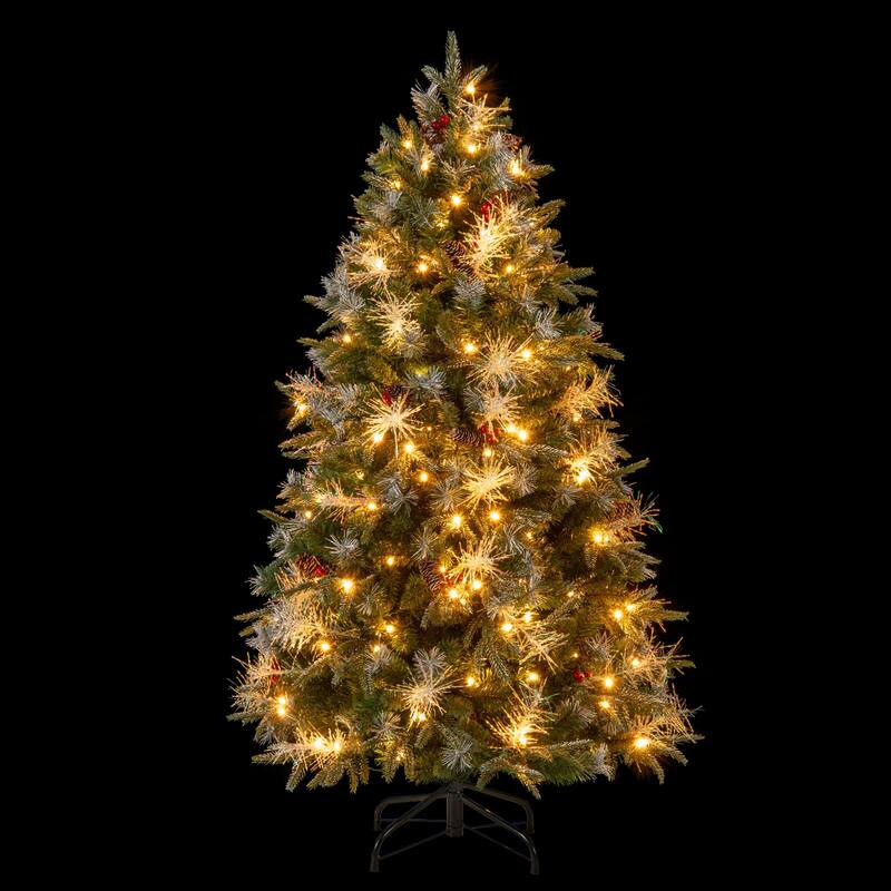 Costway 5/6/7 FT Artificial Christmas Tree with 602/806/1072 Branch - Green - See Details