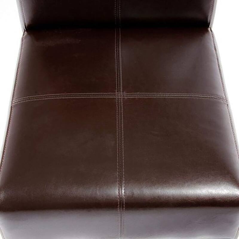 Leather Dining Chair Side Chair Coffee Chair Set of 2 Office Chair Meeting Room Chair with Wood Legs