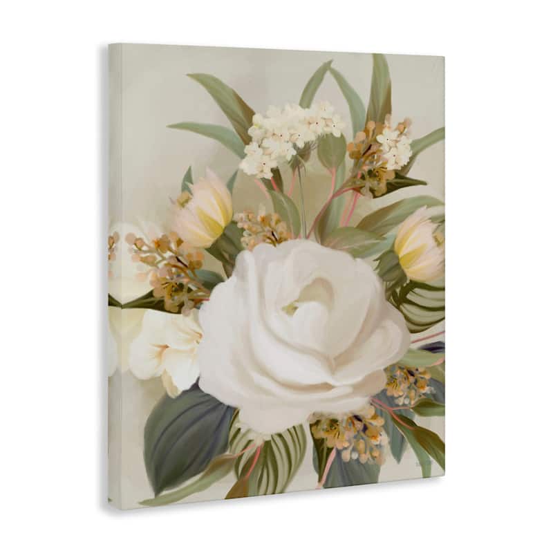 Stupell Charming Soft Rose Bundle Canvas Wall Art Design By House Fenway