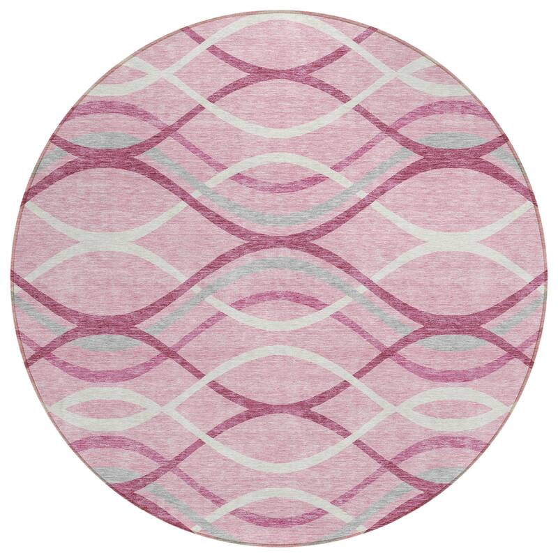 Machine Washable Indoor/ Outdoor Chantille Contemporary Deco Rug
