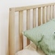 preview thumbnail 16 of 20, Max and Lily Scandinavian Queen-Size Bed with Slatted Headboard