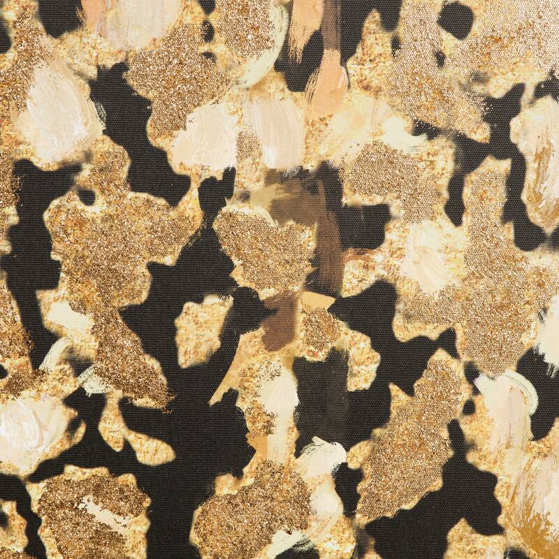 Black Polystone Tree Framed Wall Art with Gold Foil Accents