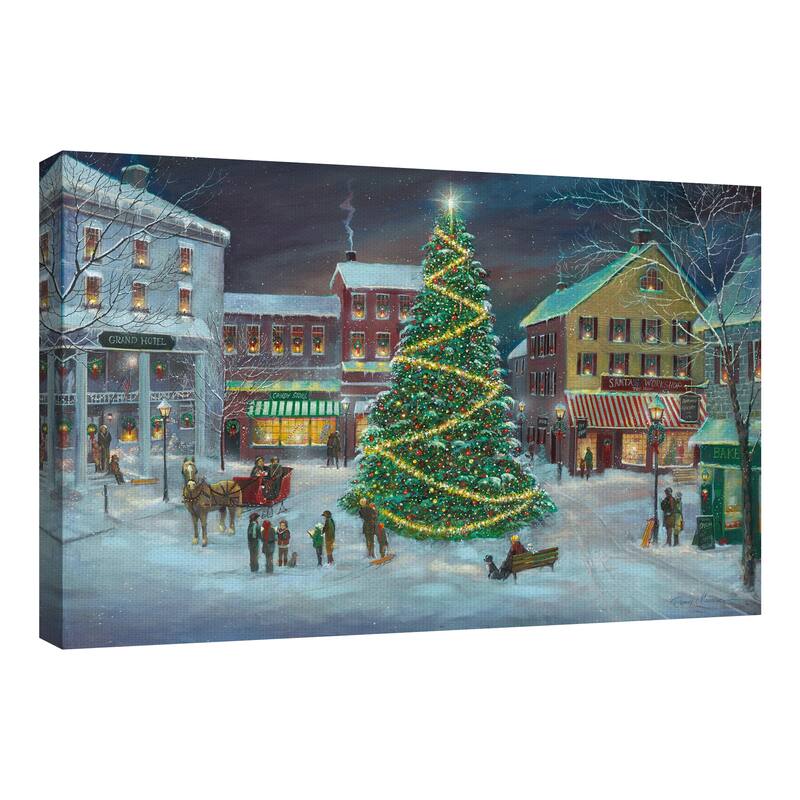 Village Square by Ruane Manning Canvas Art Print