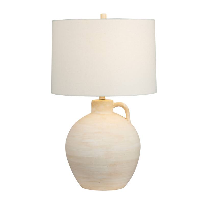 Cream Ceramic Table Lamp with Shade