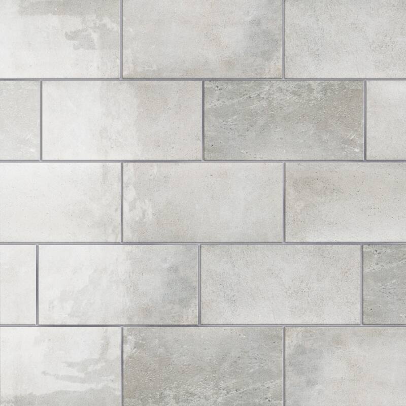 Merola Tile Camden Grey 4" x 8" Ceramic Wall Tile
