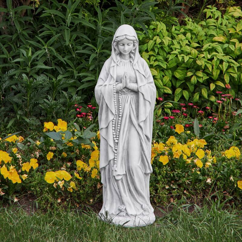 Mcow Virgin Mary Praying Sculpture for Home, Yard & Patio Religious Decor