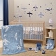 preview thumbnail 1 of 9, Bedtime Originals Little Aviator 3-Piece Airplane Nursery Baby Crib Bedding Set