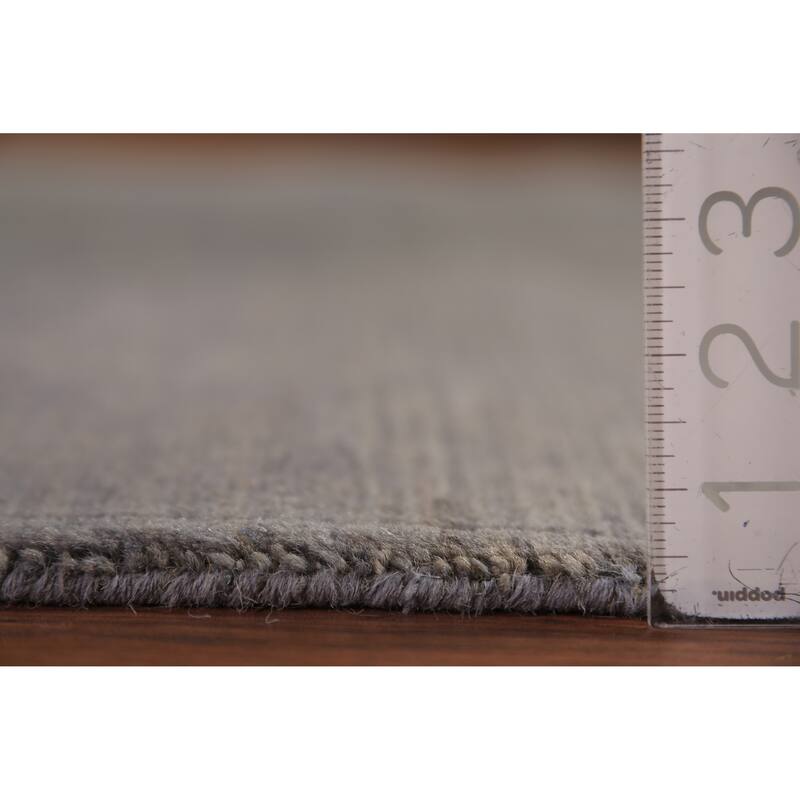 Gray Modern Gabbeh Oriental Area Rug Handmade Wool Carpet - 5'0" x 6'6"