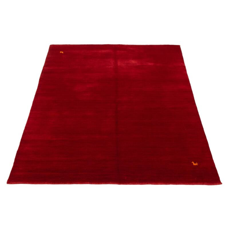Kashkuli Gabbeh Red Rug 5'7" x 7'9" - 5'7 x 7'9