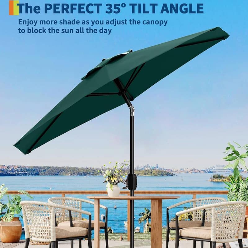 9FT UV Protection Patio Table Umbrella Outdoor for Garden, Pool, Deck, Backyard