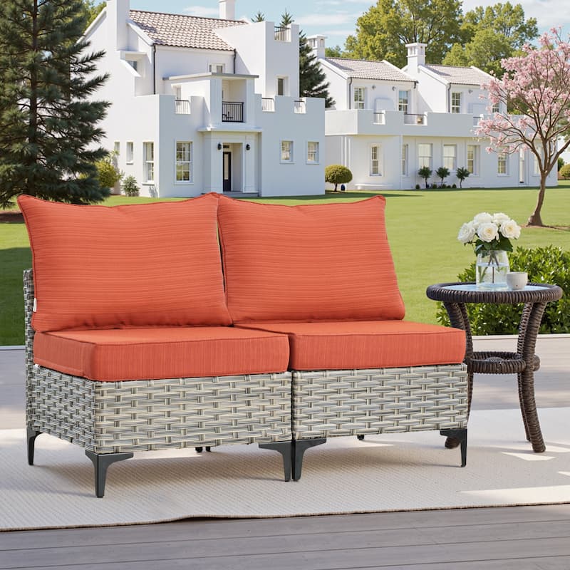 XIZZI Outdoor Seat Back Cushion Set Plush Comfort for Patio Furniture