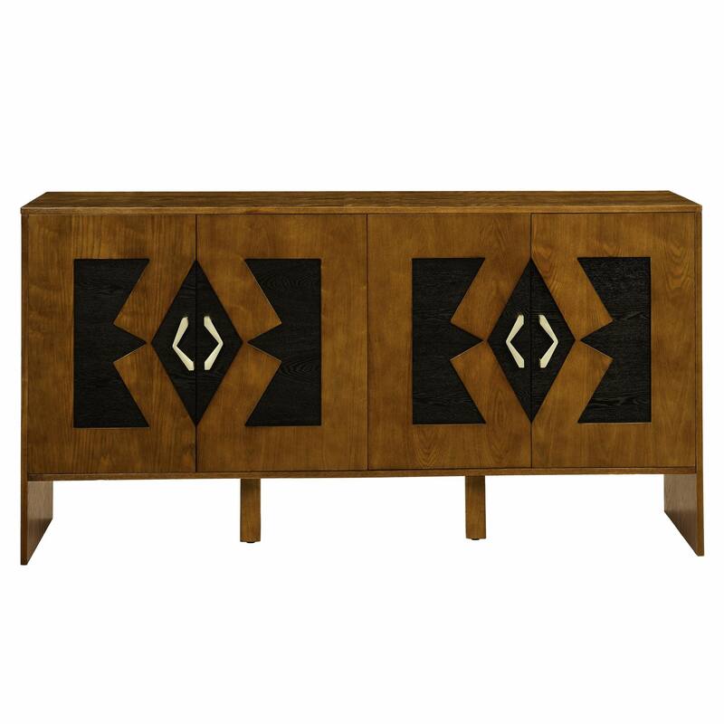 Mid Century Sideboard - 60" TV Stand with Adjustable Shelves