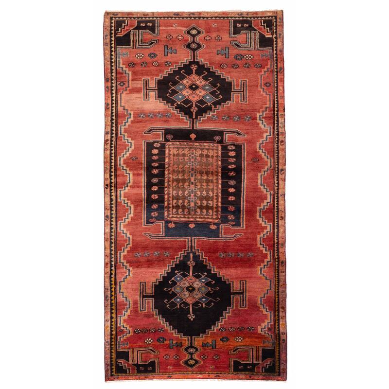 ECARPETGALLERY Hand-knotted Konya Anatolian Red Wool Rug - 4'11 x 10'0