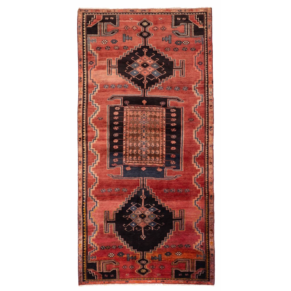 ECARPETGALLERY Hand-knotted Konya Anatolian Red Wool Rug - 4'11 x 10'0