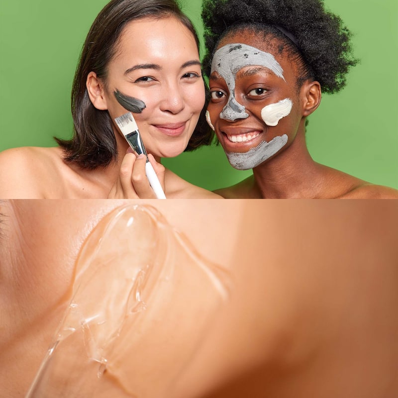Pursonic 3 Pack Facial Therapy Mud Face Mask with Mask Applicator