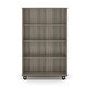 preview thumbnail 1 of 10, Tot Mate Double Sided Mobile Bookcase 48H Shadow Elm