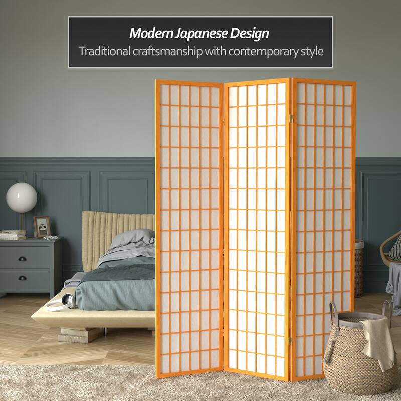 Wood and Rice Paper Windowpane Shoji Screen (China)