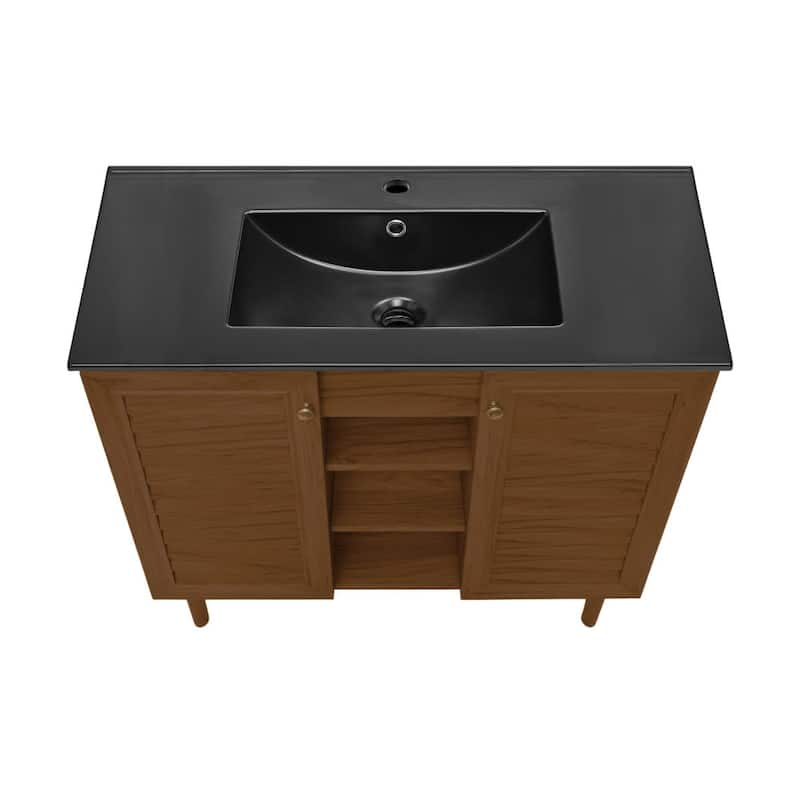 Swiss Madison SM-BV6202 Bron 37" Free Standing Single Basin Vanity Set