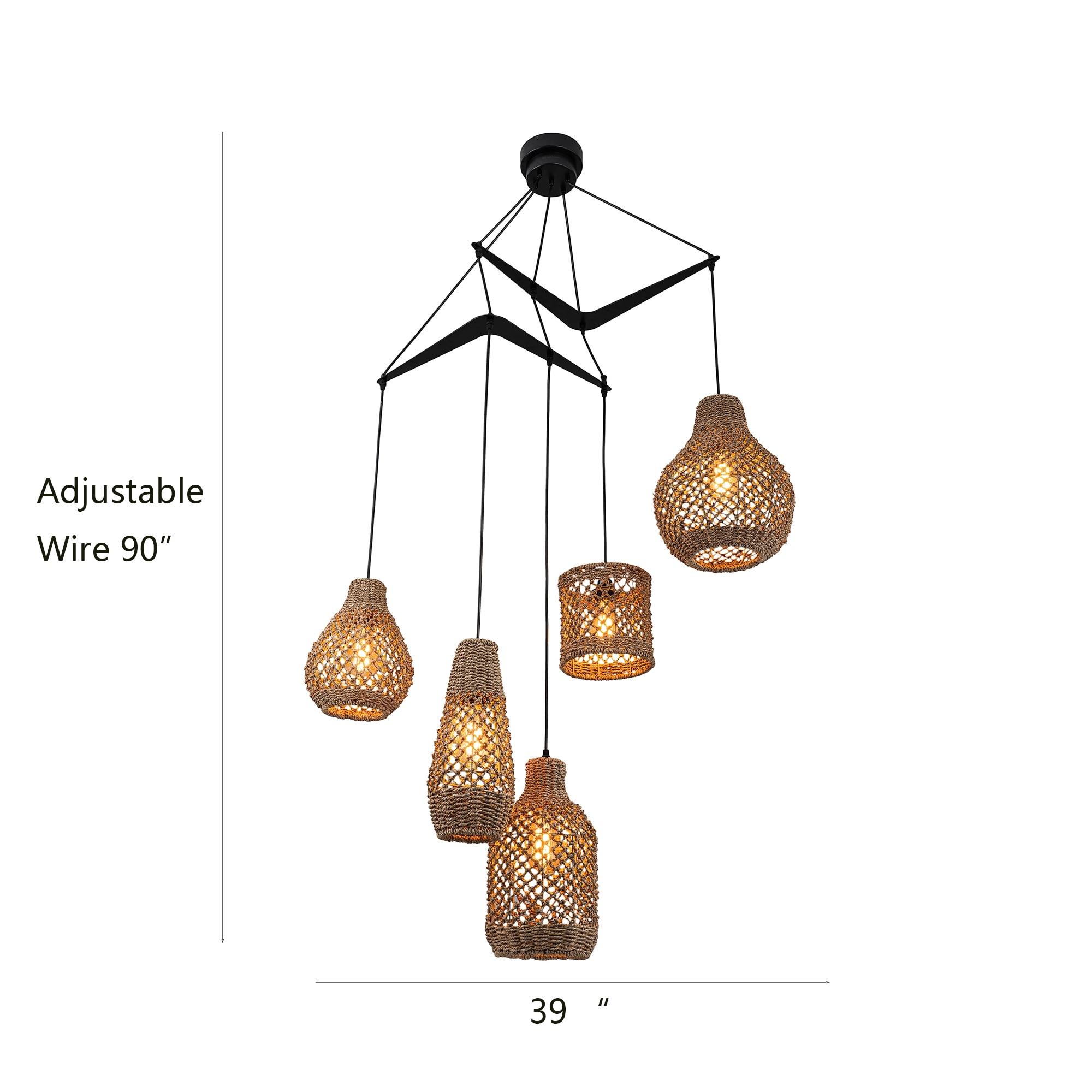 Seagrass pendant lamp shade 2025
