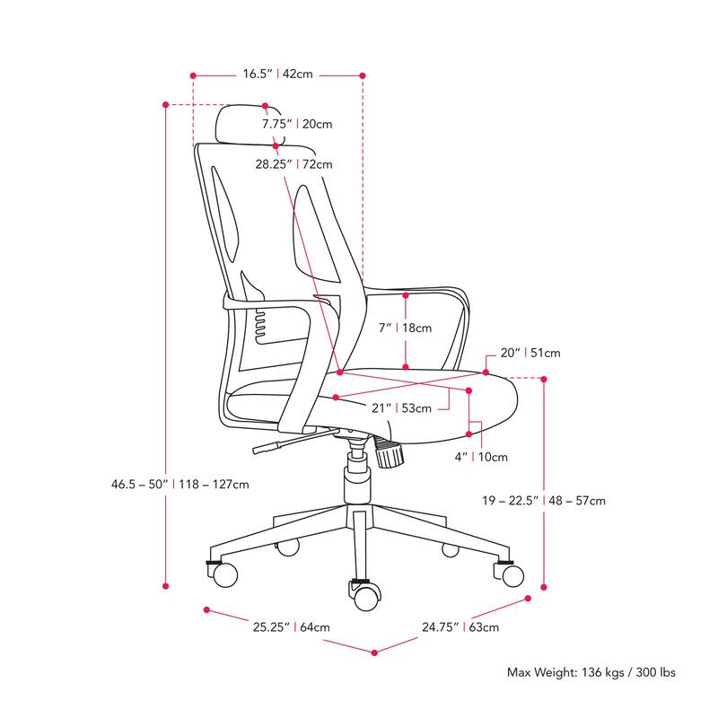 Ashton Workplace Mesh High Back Office Chair