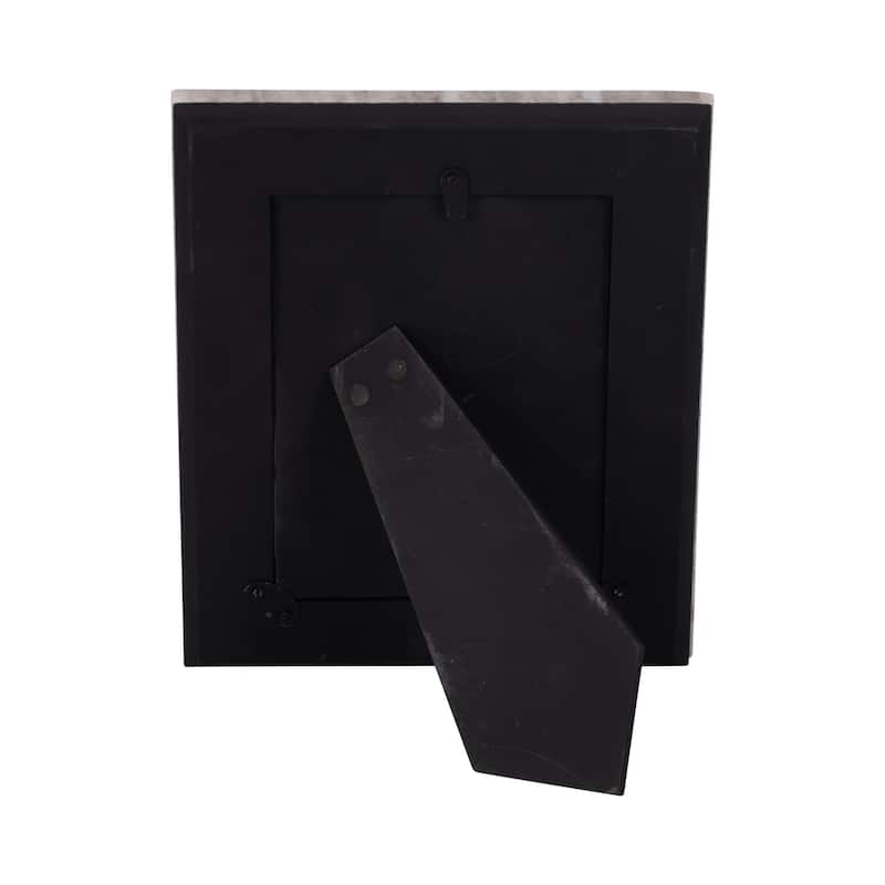 Sagebrook Home Curved Marble Photo Frame, Mocha, Rectangle