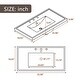 preview thumbnail 11 of 28, 36" Bathroom Vanity with Sink Combo, One Cabinet and Three Drawers, Solid Wood and MDF Board