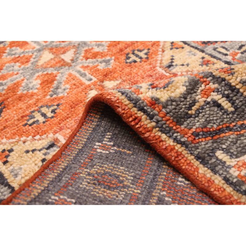 ECARPETGALLERY Hand-knotted Jules Serapi Dark Copper Wool Rug - 2'8 x 10'4