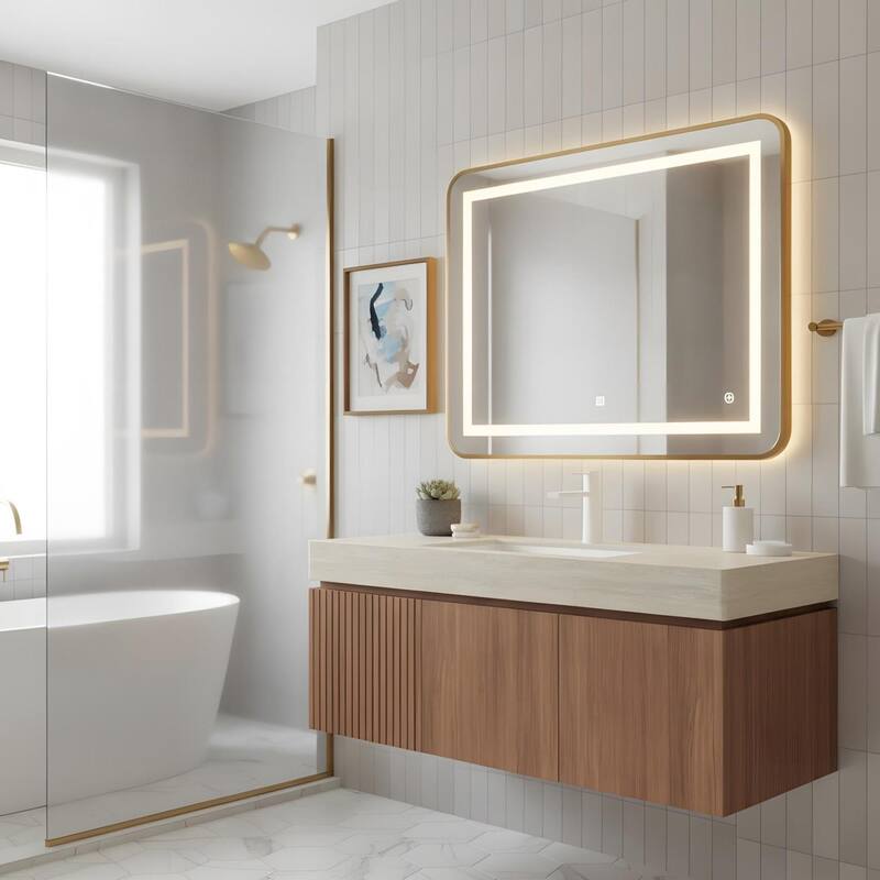 Mondern Floating Bathroom Vanity with 1 Pre-drilled Faucet Holes