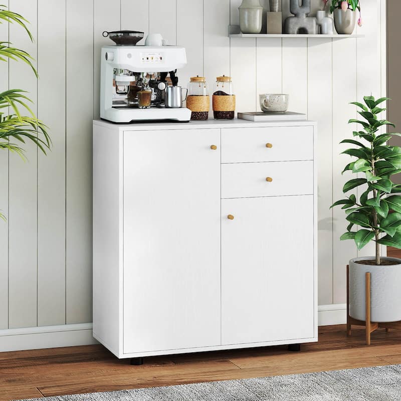 Costway Kitchen Sideboard Buffet Cabinet with 2 Drawers, 2 Doors and 3 - See Details