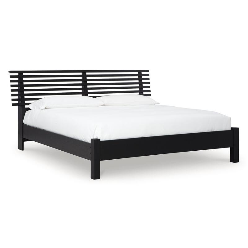 Signature Design by Ashley Danziar Black Slat Headboard
