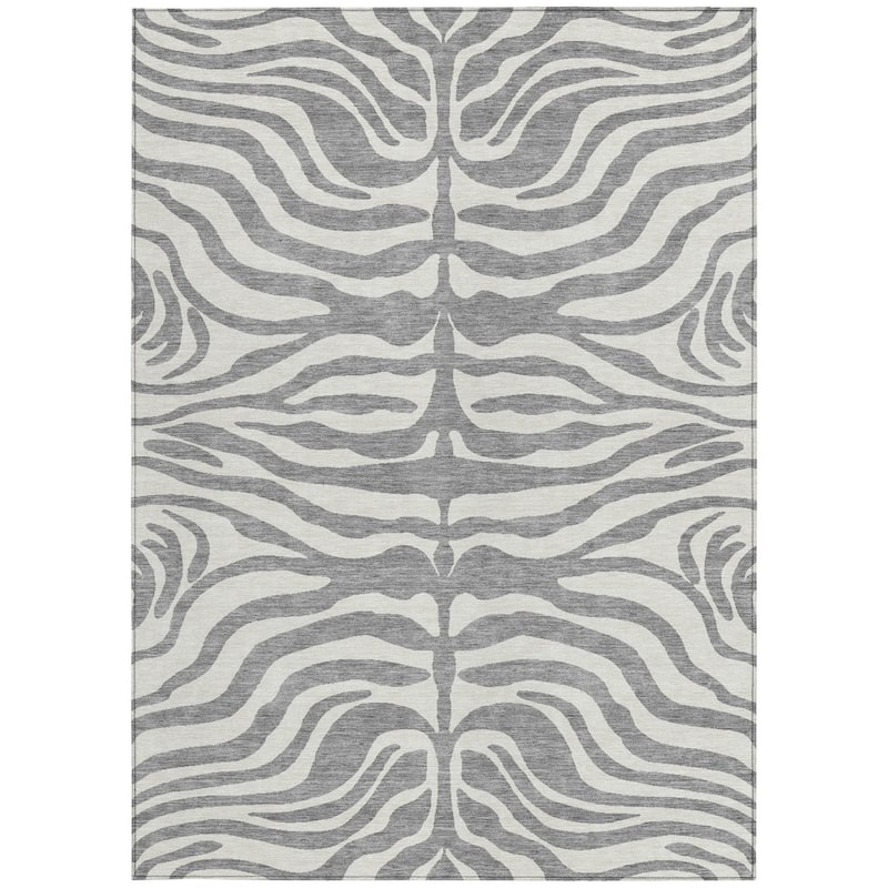 HomeRoots Animal Print Transitional Rectangle Outdoor Rug