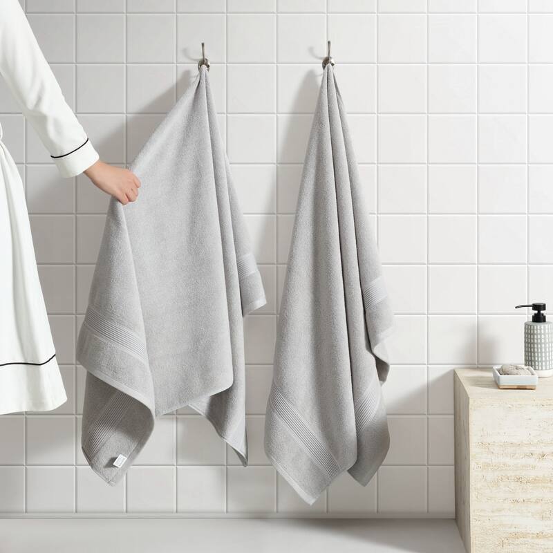 SÖMN 2-Piece Supima Cotton Anti-Microbial Bath Towel Set