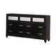 preview thumbnail 4 of 5, Halifax Black 6-piece Panel Bedroom Set