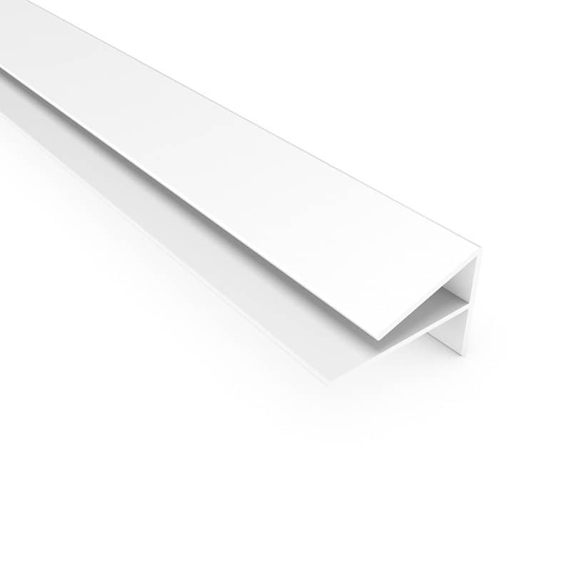 FASÄDE 47 in. Decorative Vinyl Large Profile Outside Corner Trim Gloss White (5 Pack) - 5 Pack