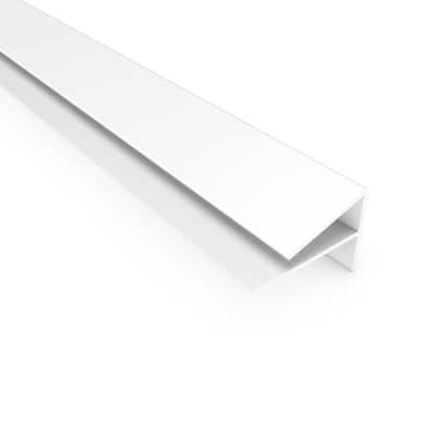 FASÄDE 47 in. Decorative Vinyl Large Profile Outside Corner Trim Gloss White (5 Pack) - 5 Pack