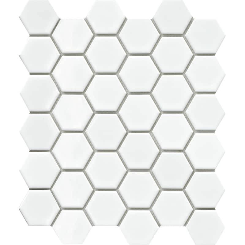 Emser Tile Influence - 11" x 13" Hexagon Geometric Mosaic Wall Tile -