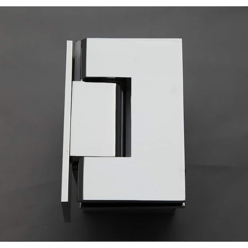 Glass Warehouse 78" x 46" x 40.5" Frameless 90 Degree Shower Enclosure - Wall Hinge