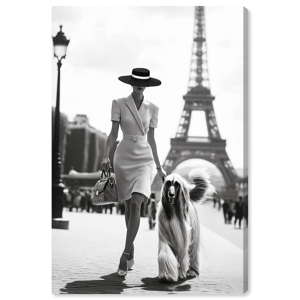 Fashionable Locks Noir Canvas by Art Remedy, Gallery Wrapped