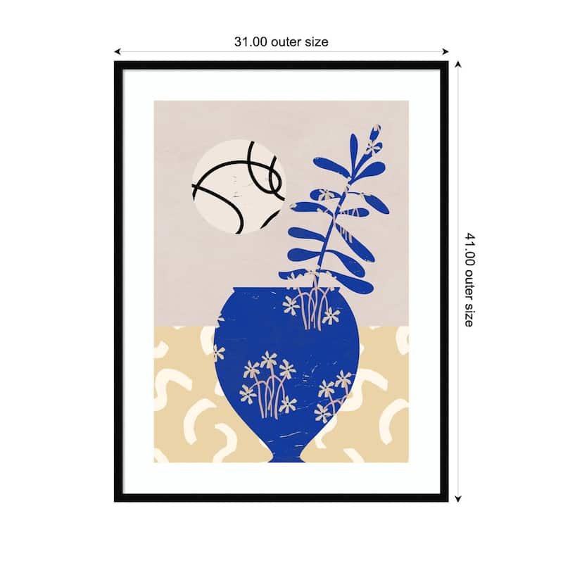 Kate and Laurel Pottery Poem No3 by Treechild Framed Wall Art Print