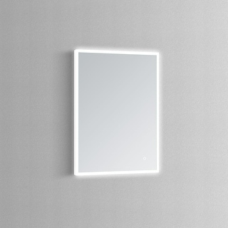 Modern Mirrors Apollo Wall Mounted LED Lighted Bathroom Mirror with Defogger, Touch Control Adjustable Color and Brightness