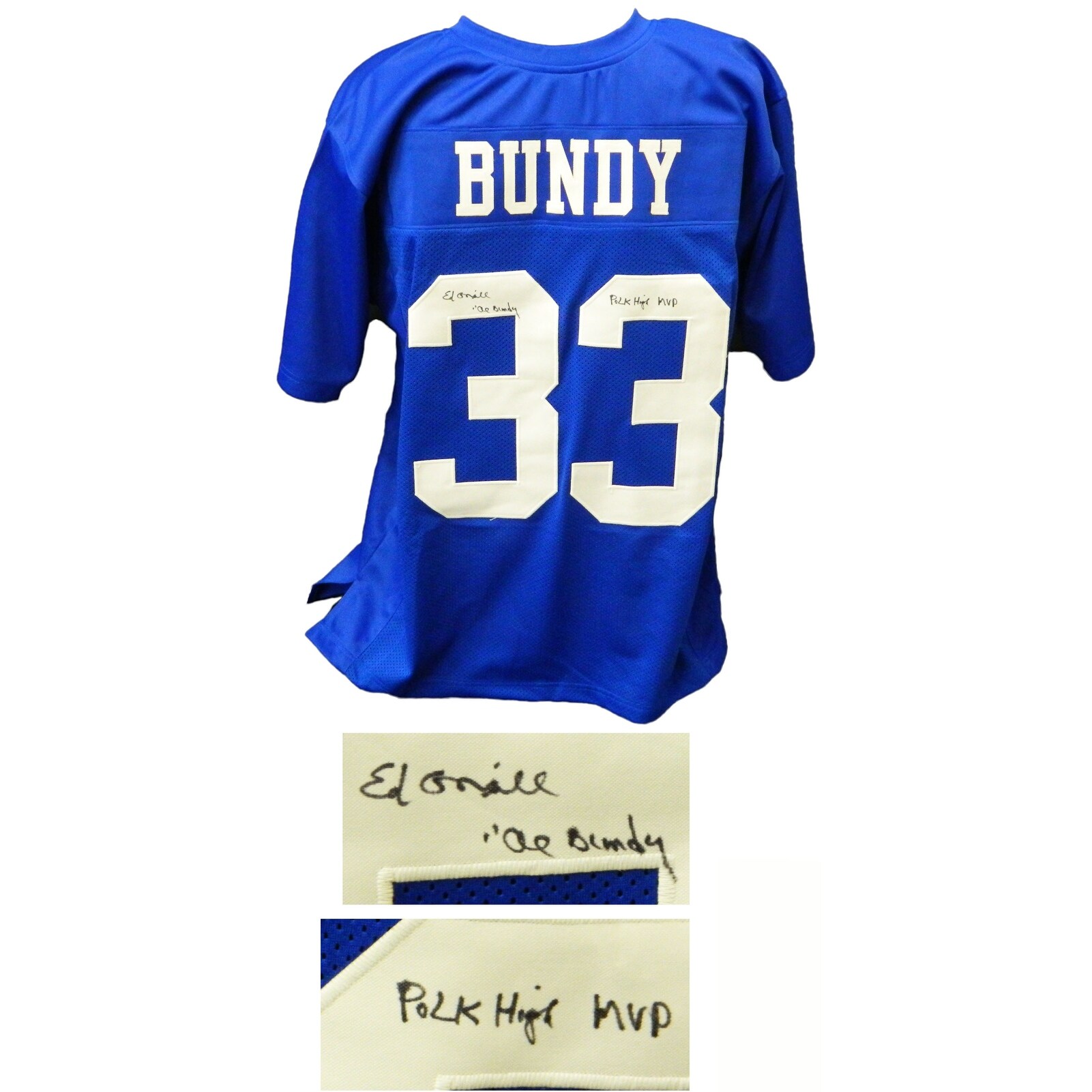Shop Ed Oneill Al Bundy 33 Polk High Blue Football Jersey Wal