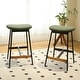preview thumbnail 2 of 15, Modern Set of 2 Bar Stools with Backless Soft Cushion Metal Legs, Suitable for Living Room, Bedroom, and Dining Room