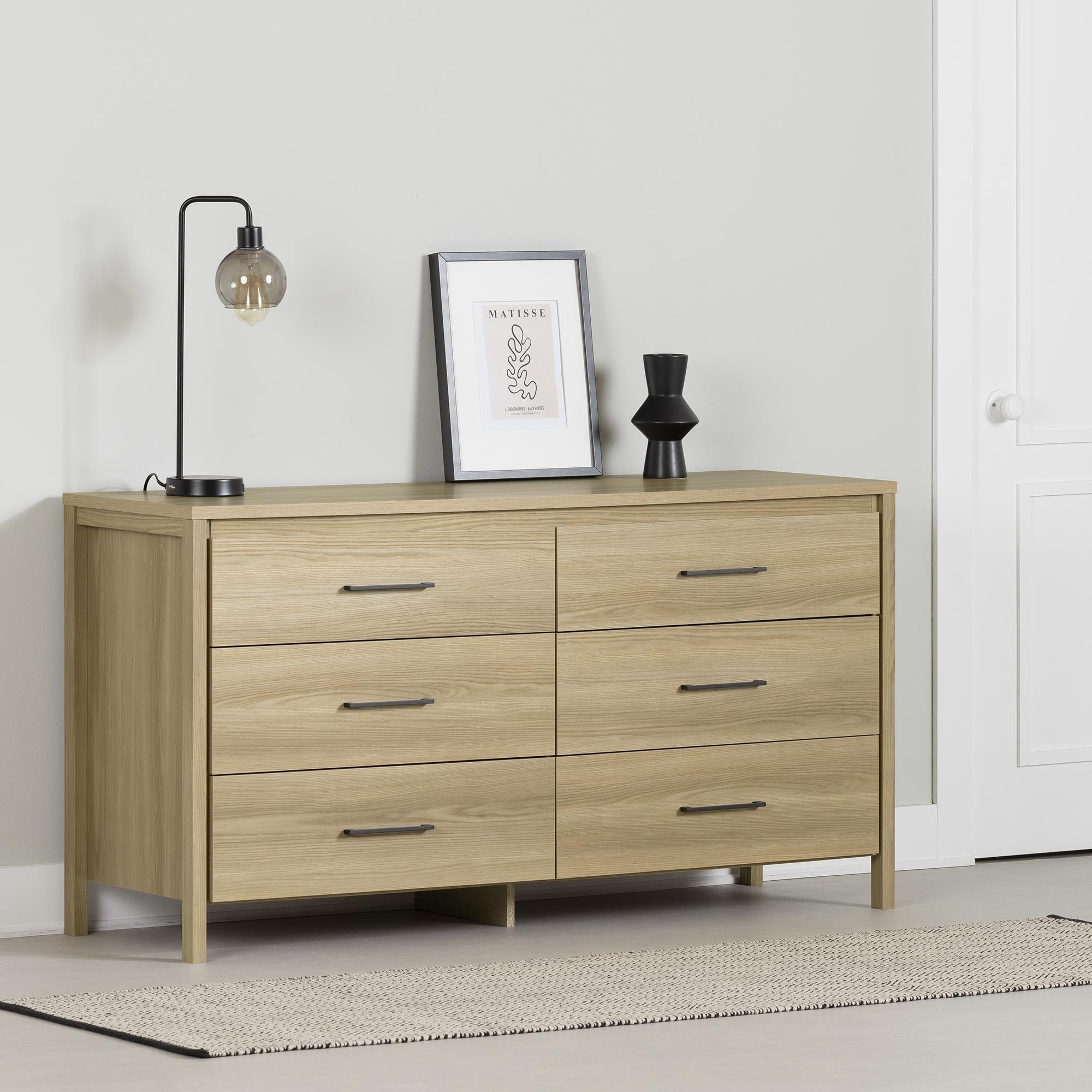 South Shore 6-Drawer Dresser Natural Ash Gravity South Shore 6-Drawer Dresser Natural Ash Gravity