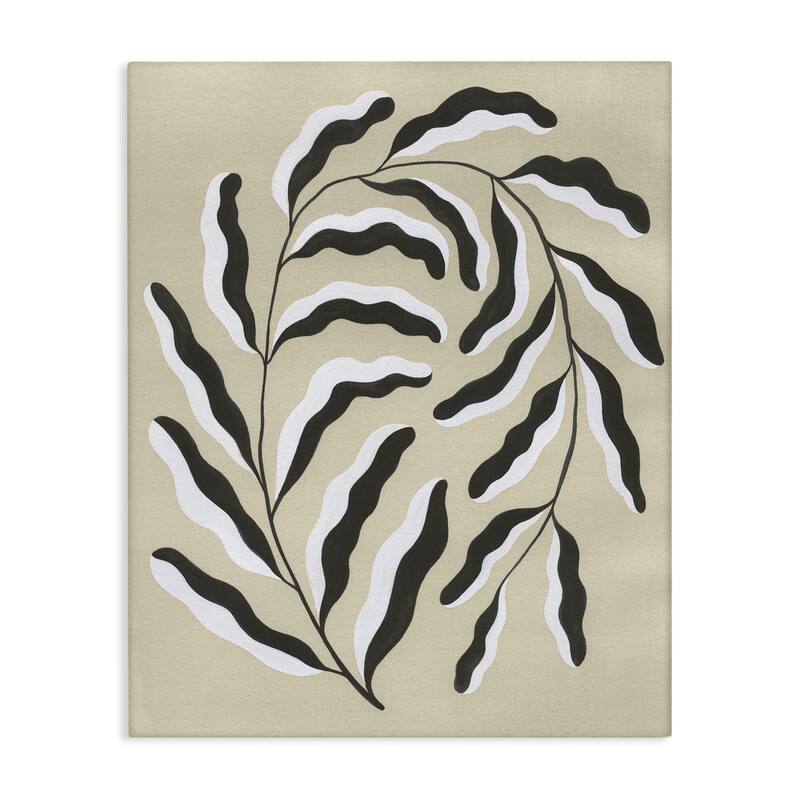 Stupell Curved Blooming Botanical Canvas Wall Art Design By Grace Popp - 30 x 40