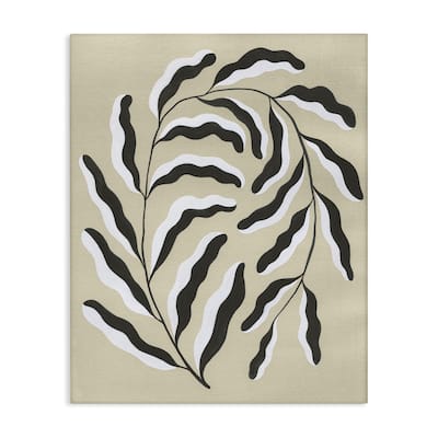Stupell Curved Blooming Botanical Canvas Wall Art Design By Grace Popp